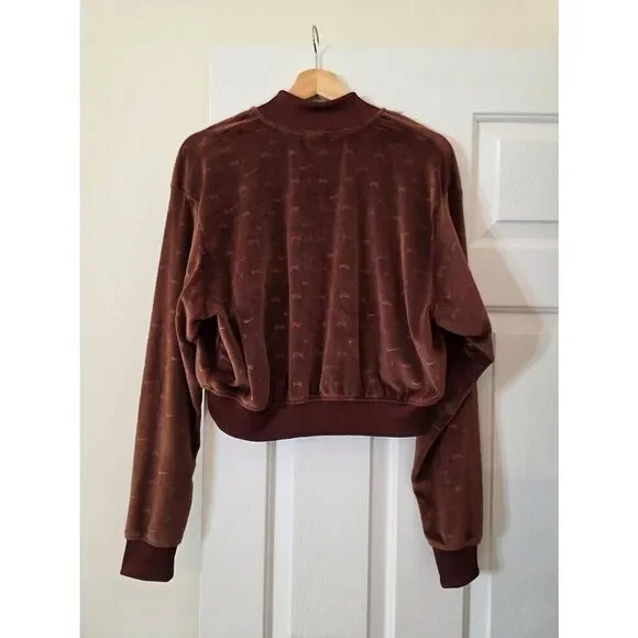 Nike Women's Sportswear Air Velour Jacket, Bronze M - Picture 6 of 8